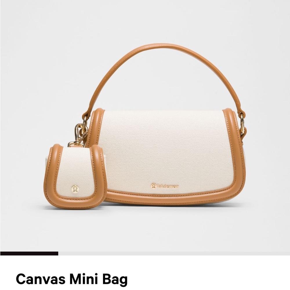 Lululemon canvas mini bag NWT